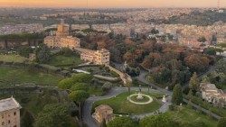 The Vatican gardens seen from above in 2022
